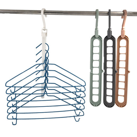 Multi-port Support Circle Clothes Hanger Clothes Drying Rack Multifunction Space Saving Hanger Magic Clothes Hanger