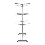Stainless Steel Clothing Storage Racks Clothes Drying Folding Horse Hanger Adjustable Wardrobe Laundry Drying Rack 3 Tiers HWC