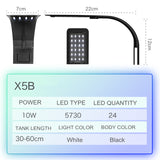 Super Slim LED Aquarium Light Lighting plants Grow Light 5W/10W/15W Aquatic Plant Lighting Waterproof Clip-on Lamp For Fish Tank