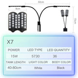 Super Slim LED Aquarium Light Lighting plants Grow Light 5W/10W/15W Aquatic Plant Lighting Waterproof Clip-on Lamp For Fish Tank