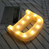 Luminous LED Letter Night Light Creative 26 English Alphabet Number Battery Lamp Romantic Wedding Party Decoration