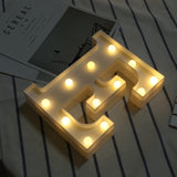 Luminous LED Letter Night Light Creative 26 English Alphabet Number Battery Lamp Romantic Wedding Party Decoration