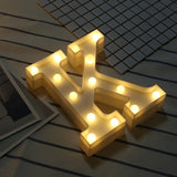 Luminous LED Letter Night Light Creative 26 English Alphabet Number Battery Lamp Romantic Wedding Party Decoration