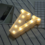 Luminous LED Letter Night Light Creative 26 English Alphabet Number Battery Lamp Romantic Wedding Party Decoration