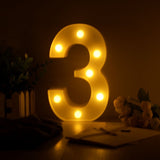 Luminous LED Letter Night Light Creative 26 English Alphabet Number Battery Lamp Romantic Wedding Party Decoration