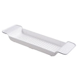 Tub Bathtub Shelf Caddy Shower Expandable Holder Rack Storage Tray Over Bath Multifunctional Organizer