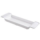 Tub Bathtub Shelf Caddy Shower Expandable Holder Rack Storage Tray Over Bath Multifunctional Organizer