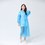 FGHGF Fashion EVA Women Raincoat Thickened Waterproof Rain Coat Women Clear Transparent Camping Waterproof Rainwear Suit