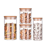 Glass Jar with Lid Cookie Jar Kitchen Jars and Lids Mason candy Jar for Spices Glass Container Wholesale