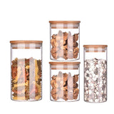 Glass Jar with Lid Cookie Jar Kitchen Jars and Lids Mason candy Jar for Spices Glass Container Wholesale