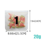 Thicken PEVA Food Storage Containers Reusable Silicone Fresh Bags Moistureproof Refrigerator Sealed Bag Ziplock Kitchen Organize