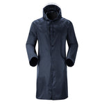 High Quality Men Rain Coat Reflective Strip Zipper Long Raincoat Waterproof Rainwear At Outdoor Rain Tools YY064