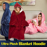 Hoodie Sweatshirt for Women Oversize Hoody Sweatshirt Blanket Sherpa Coats Comfy Pullover Christmas Sudadera Mujer