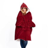 Hoodie Sweatshirt for Women Oversize Hoody Sweatshirt Blanket Sherpa Coats Comfy Pullover Christmas Sudadera Mujer