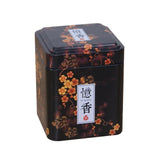Mini Tin Storage Box Small Coffee Tea Caddy Storage Jar Square Sealed Tea Leaves Iron Packing Box Chinese Style Container Cans