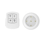 LED Dimmable  Under Cabinet night Light Battery Operated Puck Lighting Closets Lights with Remote Control for Wardrobe kitchen