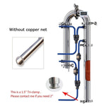 35L/60L Home brewed distiller New Tubular Exchanger Distiller Moonlight Alcohol machine with copper net distillation tower