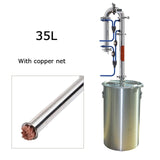 35L/60L Home brewed distiller New Tubular Exchanger Distiller Moonlight Alcohol machine with copper net distillation tower