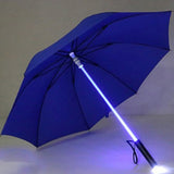 LED Light saber Light Up Umbrella Laser sword Light up Golf Umbrellas Changing On the Shaft/Built in Torch Flash Umbrella