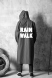 JPZYLFKZL Stylish EVA Black Adult Raincoat Alan Walker Pattern Outdoor Men's Long Style Hiking Poncho Environmental  rain coat