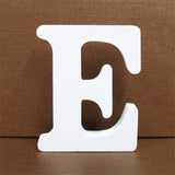 1pc 10CMX10CM White Wooden Letter English Alphabet DIY Personalised Name Design Art Craft Free Standing Heart Wedding Home Decor