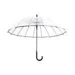 Semi-Automatic Transparent Umbrellas For Protect Against Wind And Rain  Long-Handle Umbrella Clear Field Of Vision