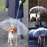 Dog Walking Waterproof Clear Cover Built-in Leash Rain Sleet Snow Pet Umbrella Pet Products New