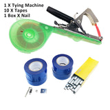 10000pcs/set Tape Tool Binder Nail Tapener Flower Vegetable Bind Branch Machine +20pcs/lot Tapetool Tape Tapener Garden Tools