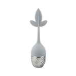 Silicone Tea Infuser Reusable Tea Strainer Sweet Leaf with Drop Tray Novelty Tea Ball Herbal Spice Filter Tea Tool