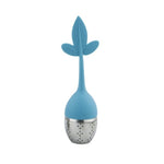 Silicone Tea Infuser Reusable Tea Strainer Sweet Leaf with Drop Tray Novelty Tea Ball Herbal Spice Filter Tea Tool