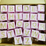 Nordic Style Wooden Alphabet Letters Baby Name Blocks For Nursery Bedroom Photo Shoot Decor Newborn Keepsake Gift White Pink