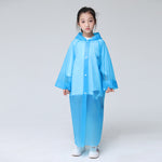 FGHGF Not Once EVA Transparent Fashion Frosted Child Raincoat Girl And Boy Rainwear Outdoor Hiking Travel Rain Coat For Children