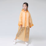 FGHGF Not Once EVA Transparent Fashion Frosted Child Raincoat Girl And Boy Rainwear Outdoor Hiking Travel Rain Coat For Children